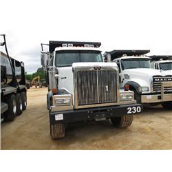 2007 WESTERN STAR TRI-AXLE DUMP, S/N 5KKHAEC481PX48032, 460 HP MERCEDES ENG, A/T, 46K REARS, 20K FRO