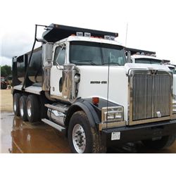 2007 WESTERN STAR TRI-AXLE DUMP, S/N 5KKHAECD57PX48036, 460 HP MERCEDES ENG, A/T, 46K REARS, 20K FRO