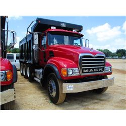 2007 MACK CV713 TRI-AXLE DUMP, S/N 1M2AG11C57M064984, AMI 335 MACK ENG, T310M TRANS, 44K REARS, P/S,
