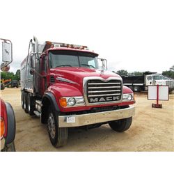2006 MACK CV713 TRI-AXLE DUMP, S/N 1M2AG11C36M050144, A1-427 MACK ENG, 10 SPD TRANS, 44K REARS, 14K 