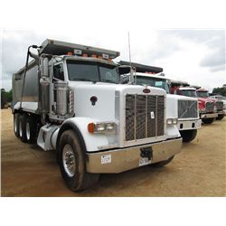 2005 PETERBILT 378 TRI-AXLE DUMP, S/N 1NPFXBEX95D851973, CAT C15 475 HP ENG, 8LL TRANS, 46K REARS, 2