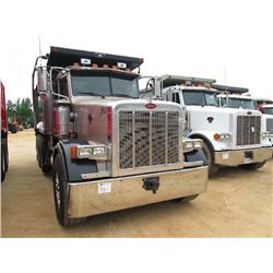 2005 PETERBILT 378 TRI-AXLE DUMP, S/N 1NPFABEX650851977, CAT C-15 475 HP DIESEL ENG, 8LL TRANS, 46K 