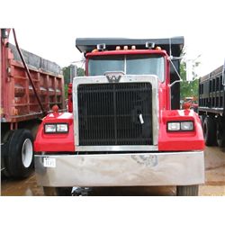 1985 WESTERN STAR T/A DUMP, S/N 2WKPDCCG7FK913067, 3406 CAT DIESEL ENG, FULLER TRANS, 38K REARS, 12K