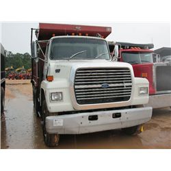 1994 FORD L8000 TRI-AXLE DUMP, S/N 1FDYU82E0RVA07136, FORD DIESEL ENG, 8LL TRANS, 40K REARS, 12K FRO