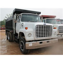 1986 FORD 8000 T/A DUMP, S/N 1FDYU80U2GVA39545, CAT DIESEL ENG, 8 SPD TRANS, A/C, P/S, 14' STEEL DUM
