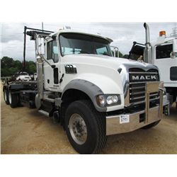 2013 MACK GU713 T/A ROLLOFF, S/N 1M2AX04CXDM014809, MP7-405M ENG, MACK 10 SPD TRANS, 44K REARS, 18K 