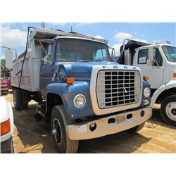 1982 FORD 9000 S/A DUMP, S/N 1FDXR90J3CVA37841, FORD DIESEL ENG, 10 SPD TRANS, P/S, 14' DUMP BODY, 1