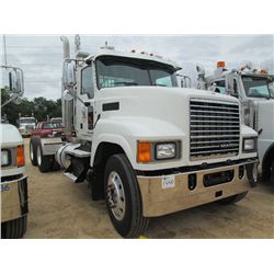 2013 MACK CHU613 T/A TRUCK TRACTOR, S/N 1M1AN07YXDM012575, MP8-505C MACK ENGINE, 18 SPD TRANS, 46K R