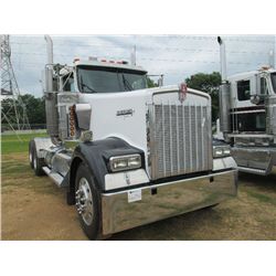 2007 KENWORTH T/A TRUCK TRACTOR, S/N 1XKWDB9X57J192258, CAT C15 DIESEL ENG, 466 HP, 13 SPD TRANS, 40