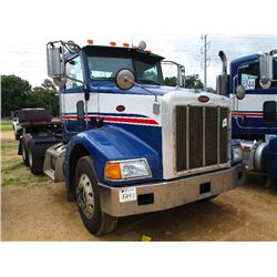 2006 PETERBILT 385 T/A TRUCK TRACTOR, S/N 1XPGDU9X26N646872, C13 CAT DIESEL ENG, 10 SPD TRANS, 38K R