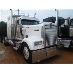 2005 KENWORTH W900L T/A TRUCK TRACTOR, S/N 1XKWDB9X65J095826, 475 HP CAT, 13 SPD TRANS, 40K REAR, 12