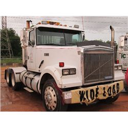 1990 VOLVO T/A TRUCK TRACTOR, S/N V1CDBCE0MN637596, CAT 3406B ENG, FULLER TRANS, 40K REARS, HEADACHE