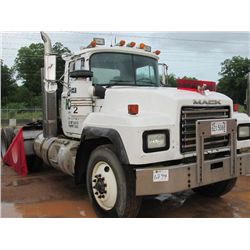 1997 MACK RD688S T/A TRUCK TRACTOR, S/N 1M2P270Y8VM028065, 37-400 MACK ENG, 10 SPD TRANS, 44K REARS,