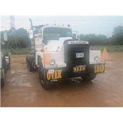 1987 MACK R686ST T/A TRUCK TRACTOR, S/N 1N2N178Y1HA008891, 300 MACK ENG, 2 STICK 6 SPD TRANS, 44K RE