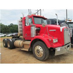 1992 KENWORTH T800 T/A TRUCK TRACTOR, S/N 1XKDDB9X6PD326980, 3406B CAT DIESEL ENG, 9 SPD TRANS, 40K 