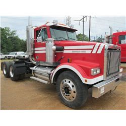 1999 WESTERN STAR 4964F T/A TRUCK TRACTOR, S/N 2WKPDCCJ8XK956541, CAT 3406 DIESEL ENG, FULLER 10 SPD