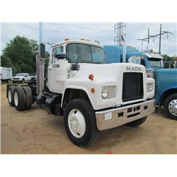 1991 MACK R688 T/A TRUCK TRACTOR, S/N 1M2P267Y6MM010095, MACK 350 DEISEL ENG, 9 SPD TRANS T2090, 38K