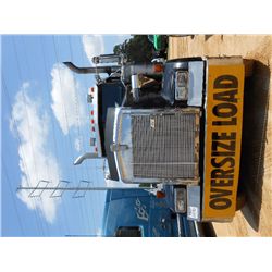 1990 KENWORTH W900 TRI-AXLE TRUCK TRACTOR, S/N 5553001, 425 CAT ENG, 18 SPD TRANS, 40K REARS, WETLIN