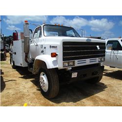 1985 CHEVROLET KODIAK S70 S/A WIRE & CABLE HAULER, S/N 1GBM7D1Y4FV107741, DIESEL ENG, 5-2 SPD TRANS,