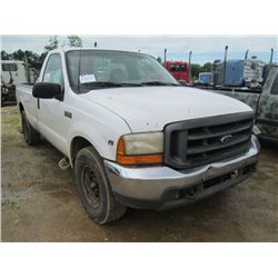 2000 FORD F250 PICKUP, S/N 1FTNF20LOYED16992, V8 GAS, A/T, P/S, A/C