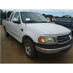 2000 FORD F150 EXTENDED CAB PICKUP, S/N 1FTRX17W0YNB64771, V8 GAS, A/T, P/S, AC (COUNTY OWNED)