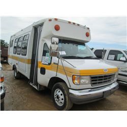 1995 FORD 350 PASSENGER VAN, S/N 1FDKE30M3RHC06325, 7.3L DIESEL ENG, A/T, P/S, A/C, HANDICAPPED EQUI