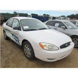 2006 FORD TAURUS, S/N 1FAFP53U26A212585, V6 GAS, A/T, P/S, A/C, (COUNTY OWNED)