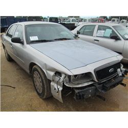 2005 FORD POLICE INTERCEPTOR, S/N 2FAHP71W25X175665, V8 GAS, A/T, P/S, A/C