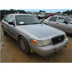 2004 FORD POLICE INTERCEPTOR, S/N 2FAHP71W44X171616, V8 GAS, A/T, P/S, A/C