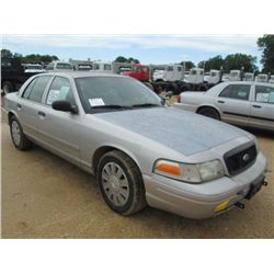 2004 FORD POLICE INTERCEPTOR, S/N 2FAHP71W66X147224, V8 GAS, A/T, P/S, A/C