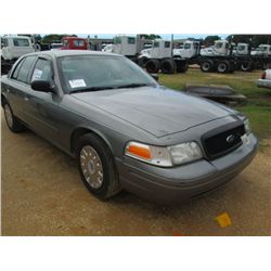 2003 FORD POLICE INTERCEPTOR, S/N 2FAHP71W13X210743, V8 GAS, A/T, P/S, A/C