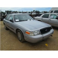 2004 FORD POLICE INTERCEPTOR, S/N 2FAHP71W43X209215, V8 GAS, A/T, P/S, A/C