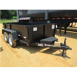 2012 C.H.E. BUMPER PULL DUMP TRAILER, S/N 4YMDU102XCG028815, 6' X 10', 2-5,000# AXLES, ELEC BRAKES