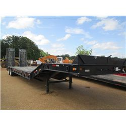 1985 T/A 352WP LOWBOY TRAILER, S/N 1T9L46209F1037336, POPDECK, 7' MOTOR GRADER RAMPS, 5'4", 28'7" DE