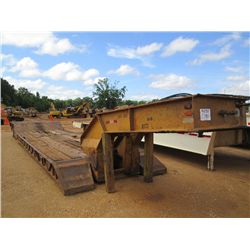 WALLACE 35T T/A LOWBOY, S/N DLBT3527000930177, 8'6" X 24'4" DECK, PONY MOTOR, WETKIT HOOKUP, 255/70R