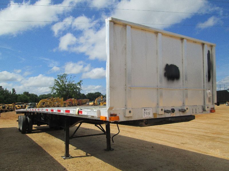 2004 TRANSCRAFT 48' FLATBED TRAILER, S/N 42011527, 48' X 102", SLIDING