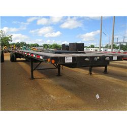 2002 CLARK 48' FLATBED TRAILER, S/N 2A007422, 48'X 102", SLIDING TANDEM, DISC WHEELS, 22.5 TIRES