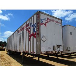 2008 WABASH 52' VAN TRAILER, S/N 1JJV532Y68L253697, SLIDING TANDEM, 295/75R22.5 TIRES