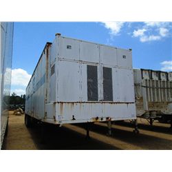 ELLIS & WATTS ELECTRONICS VAN SEMI-TRAILER, S/N 8654, 42' T/A AIR RIDE, 9.00-20 TIRES, A/C (BILL OF 