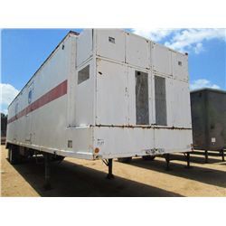 ELLIS & WATTS ELECTRONICS VAN SEMI TRAILER, S/N 8444, 42' T/A AIR RIDE, 9.00-20 TIRES, A/C (BILL OF 