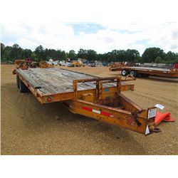 1995 T/A TAG TRAILER, S/N 4C2TB3020S114H254, 24,500 GVWR, 20' DECK, 5' DOVETAIL