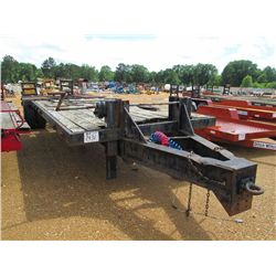 SHOPBUILT 8' X 25' T/A TRAILER, 4' DOVETAIL, RAMPS, 255/70R22.5 TIRES