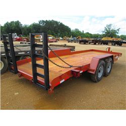 DITCH WITCH 7' X 20' T/A TAG TRAILER, S/N 1000247, 2' DOVE TAIL W/RAMPS, LT235/85R16 TIRES