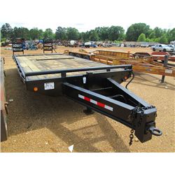 SHOPBUILT 8'X20' T/A TRAILER, W/4' DOVETAIL & RAMPS, 235/85R16 DUAL TIRES, S/N 621045 (BILL OF SALE 