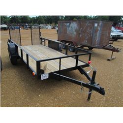 SHOPBUILT S/A TAG TRAILER, 5 1/2' X 12', TAILGATE (BILL OF SALE ONLY)