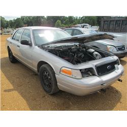 2004 FORD POLICE INTERCEPTOR, S/N 2FAHP71W74X171612, V8 GAS, A/T, P/S, A/C