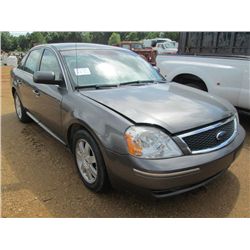 2006 FORD FIVE HUNDRED 4 DOOR SEDAN, S/N 1FAFP23166G170634, V6 GAS, A/T, P/S, A/C