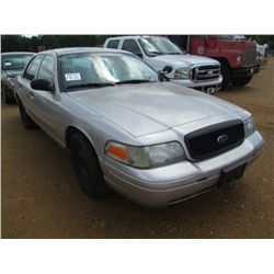 2006 FORD POLICE INTERCEPTOR, S/N 2FAHP71W56X147294, V8 GAS, A/T, P/S, A/C