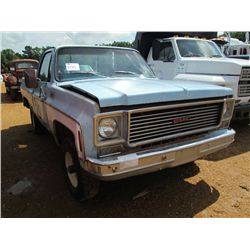 1976 GMC 4X4 SHORTBED PICKUP, S/N TKL146F705374, V8 GAS, A/T, P/S, P/B