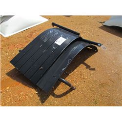 1 LOT (2) ALUMINUM WHEEL COVERS